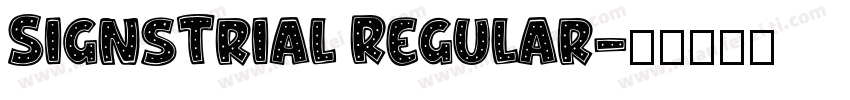 SignsTrial Regular字体转换